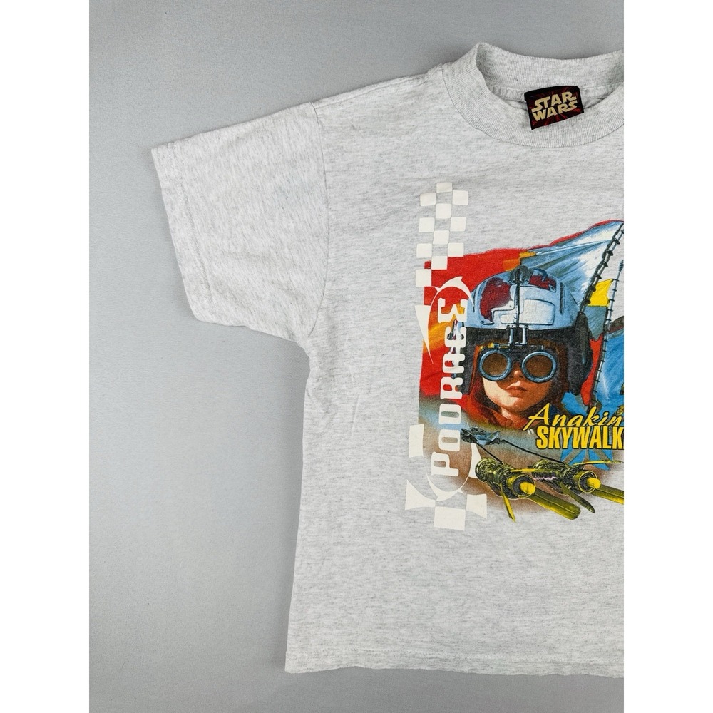Vintage Star Wars Anakin Skywalker Podrace Kids Graphic Tshirt Size 7 - Picture 3 of 7